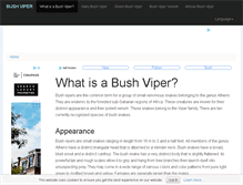 Tablet Screenshot of bushviper.net
